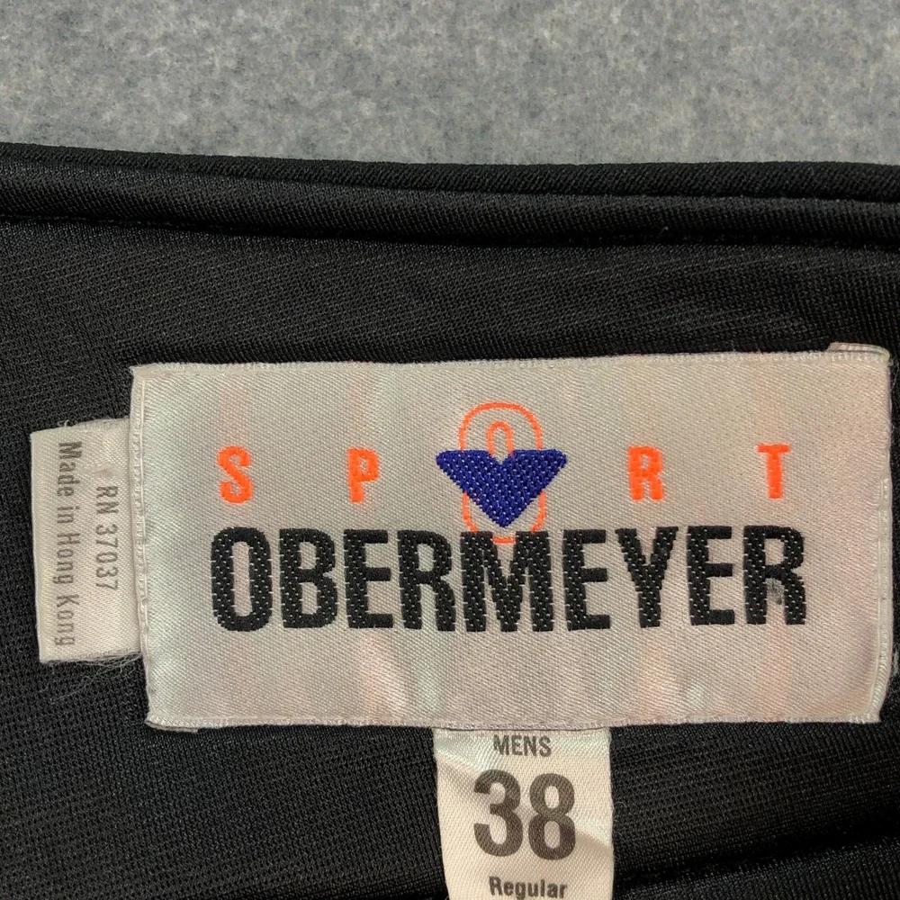 Obermeyer Sport Mens Ski Pants 38 Black Snow Condor Nylon Wool Blend Stretch